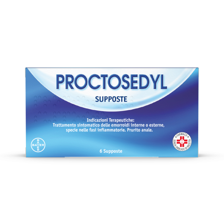 Proctosedyl Supposte - Per il trattamento sintomatico delle emorroidi - 6 Supposte
