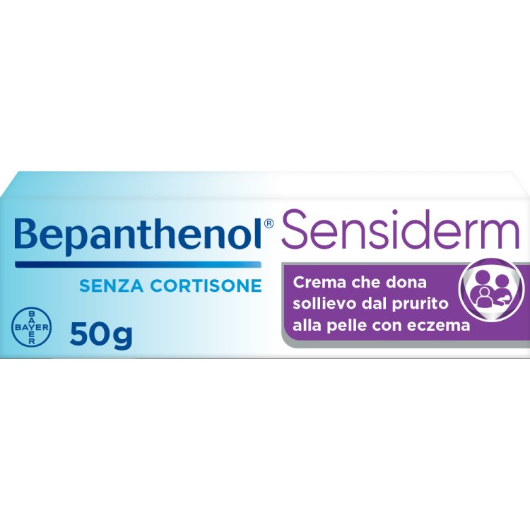 Bepanthenol Sensiderm Crema - Sollievo da prurito ed arrossamenti della pelle - 50 g