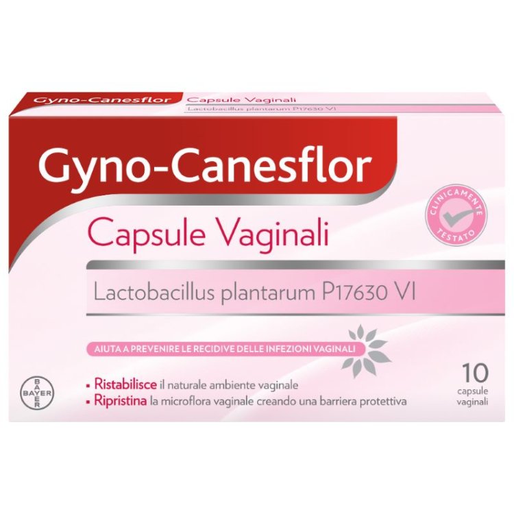 Gyno-Canesflor - Per l'equilibrio della flora batterica vaginale - 10 capsule Vaginali