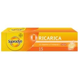 Supradyn Ricarica - Integratore alimentare energetico a base di vitamine e minerali - 15 compresse effervescenti
