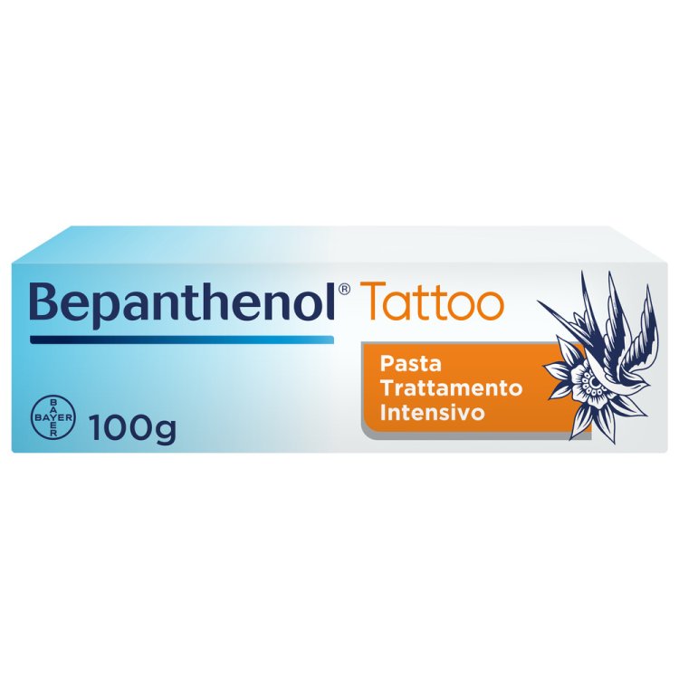 Bepanthenol Tattoo Pasta Trattamento Intensivo - Crema lenitiva e  protettiva per tatuaggi - 100 g