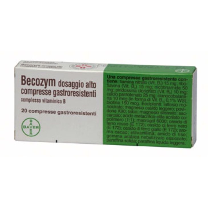 Becozym - Per aumentato fabbisogno di Vitamina B - 20 compresse gastoresistenti
