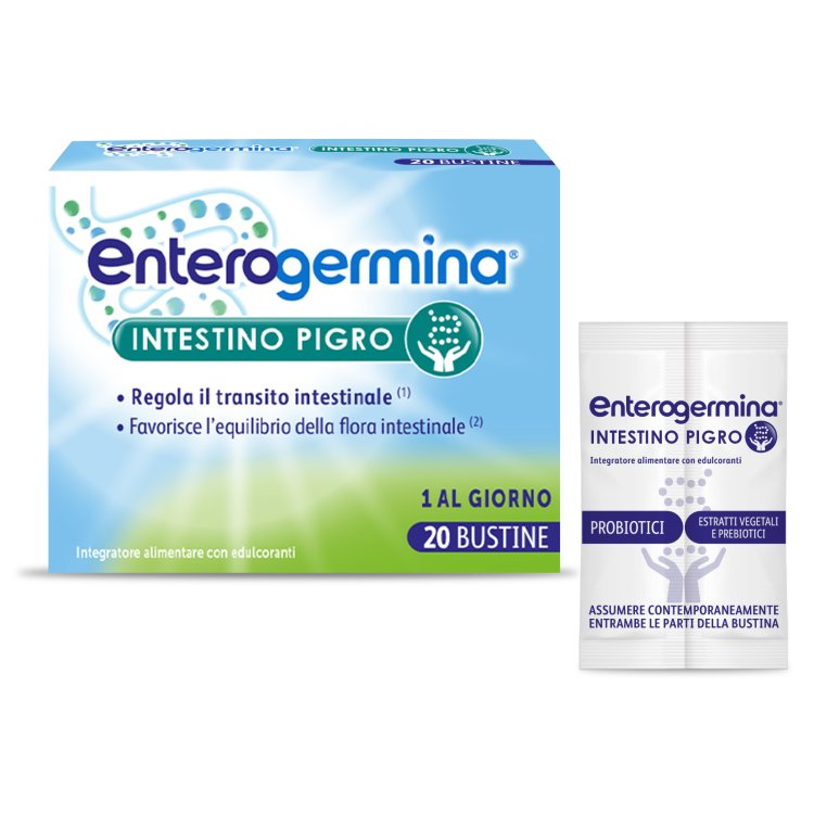 Enterogermina Intestino Pigro - Integratore per favorire il transito intestinale - 20 buste
