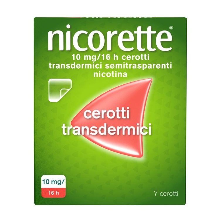 Nicorette - Cerotti transdermici per smettere di fumare - 7 Cerotti 10mg/16H