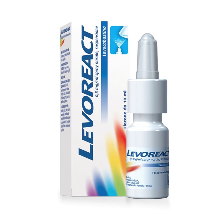 Levoreact Spray Nasale Antistaminico - Contro il naso chiuso da rinite allergica - 10 ml 
