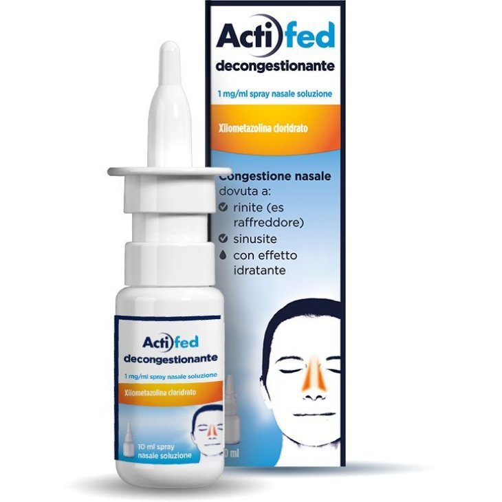 Actifed Spray Nasale Decongestionante - Naso chiuso da rinite o sinusite - 10 ml