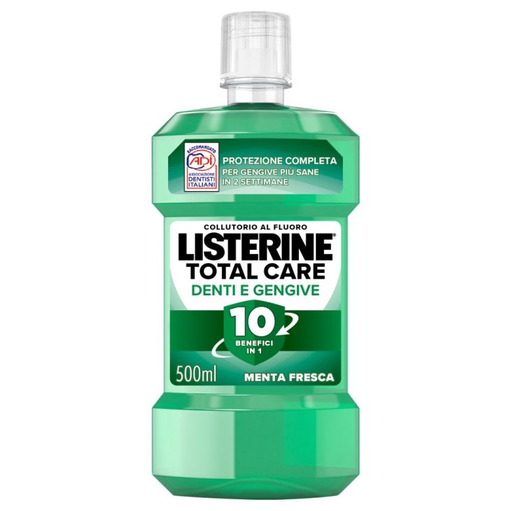 Listerine Difesa Denti e Gengive Collutorio - Ideale per l'igiene orale quotidiana - Gusto Menta fresca - 500 ml