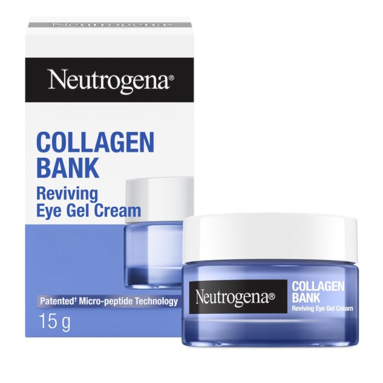 Neutrogena Collagen Bank Gel Crema Contorno Occhi - Con Collagene Marino e Niacinamide per un effetto rivitalizzante - 15 ml