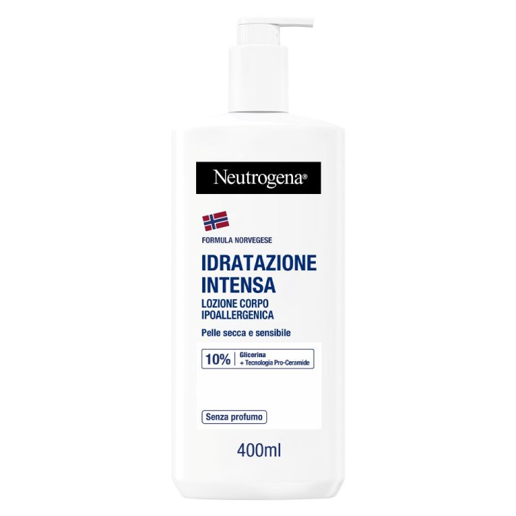 Neutrogena Lozione Corpo Senza Profumo - Crema idratante per pelle sensibile e secca - 400 ml