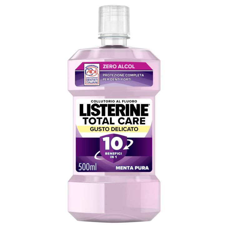Listerine Total Care Collutorio - Ideale contro la formazione di tartaro e placca - Gusto delicato - 500 ml