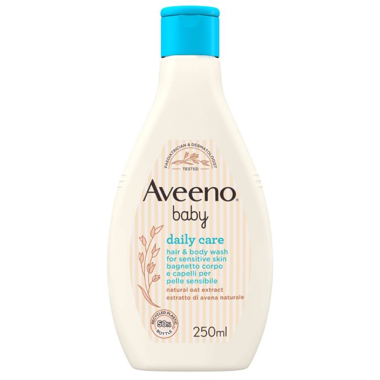 Aveeno Baby Bagnetto Corpo e Capelli - Detergente delicato senza sapone - 250 ml