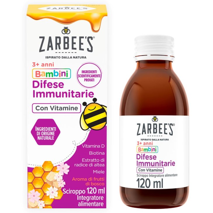 Zarbee's Difese Immunitarie Bambini - Integratore per stimolare il sistema immunitario dei bambini - 120 ml