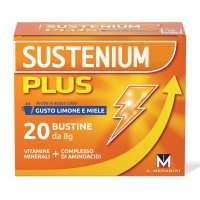 Sustenium Plus - Integratore alimentare energizzante - Gusto Limone e Miele - 20 buste
