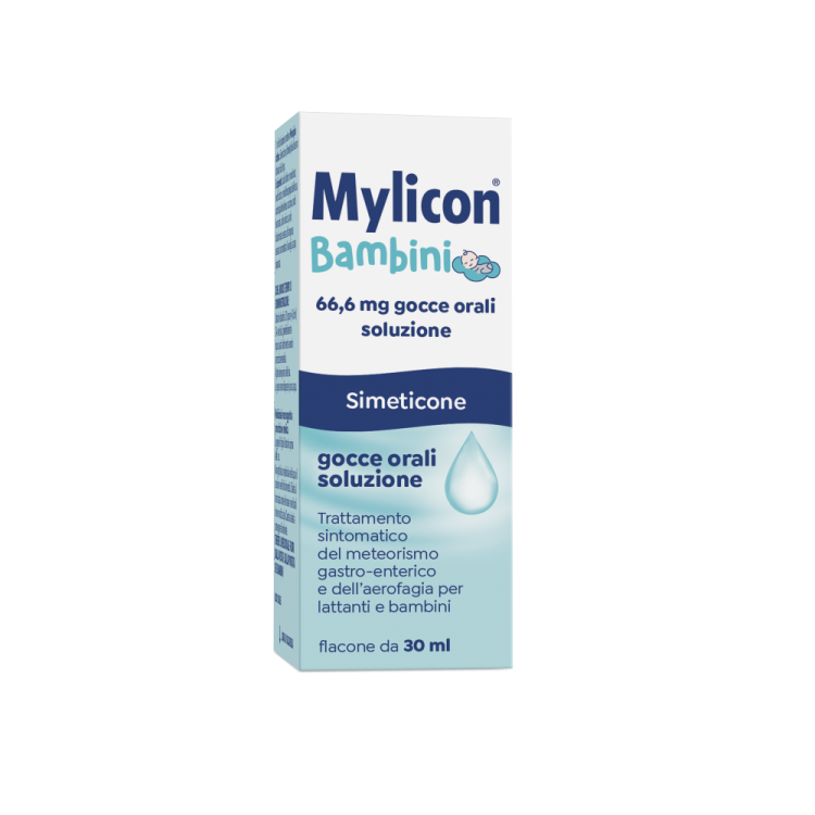 Mylicon Gocce Bambini - Simeticone per il meteorismo dei bambini - 30 ml