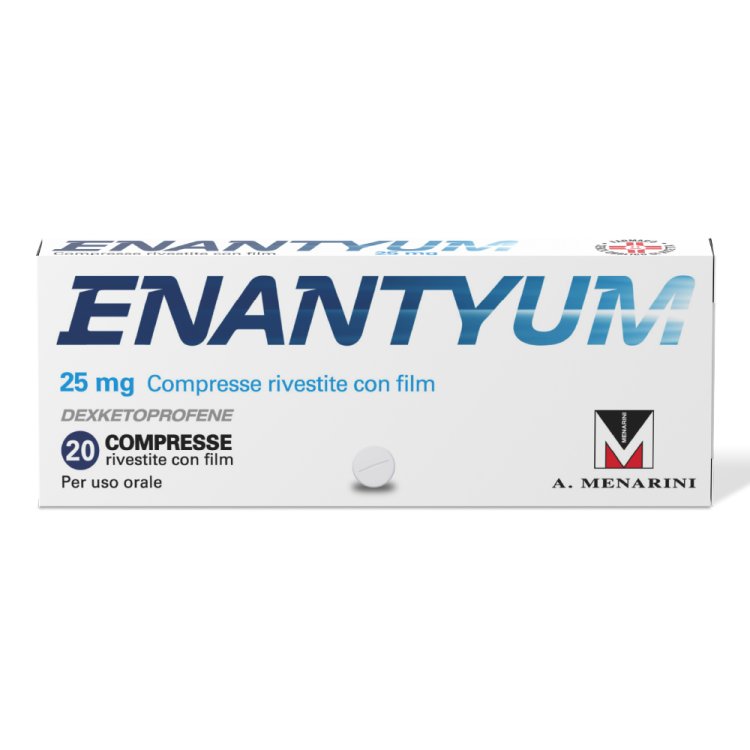 Enantyum - Antidolorifico per mal di testa, dolori mestruali e articolari - 20 Compresse Rivestite