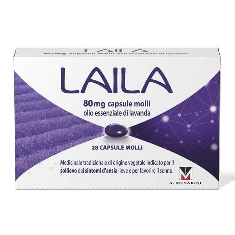 Laila - Contro ansia lieve e disturbi del sonno - 28 Capsule Molli