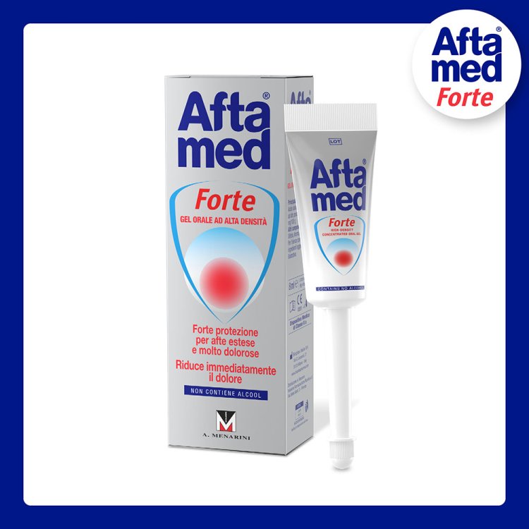 Aftamed Gel Forte - Per il trattamento di afte estese e molto dolorose - 8 ml