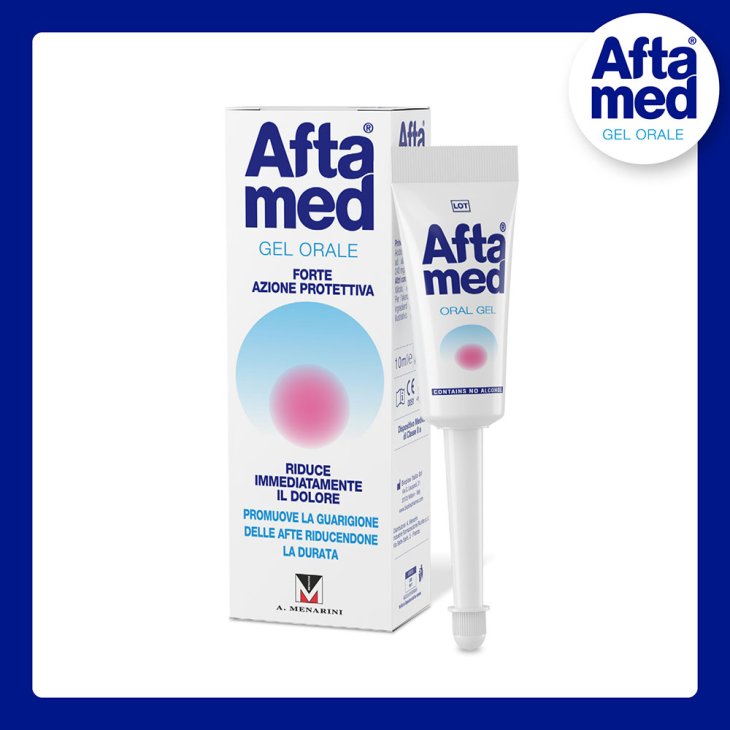 Aftamed Gel Parodontale Lenitivo Calmante Anti-Irritazioni - Per il trattamento delle afte - 10 ml