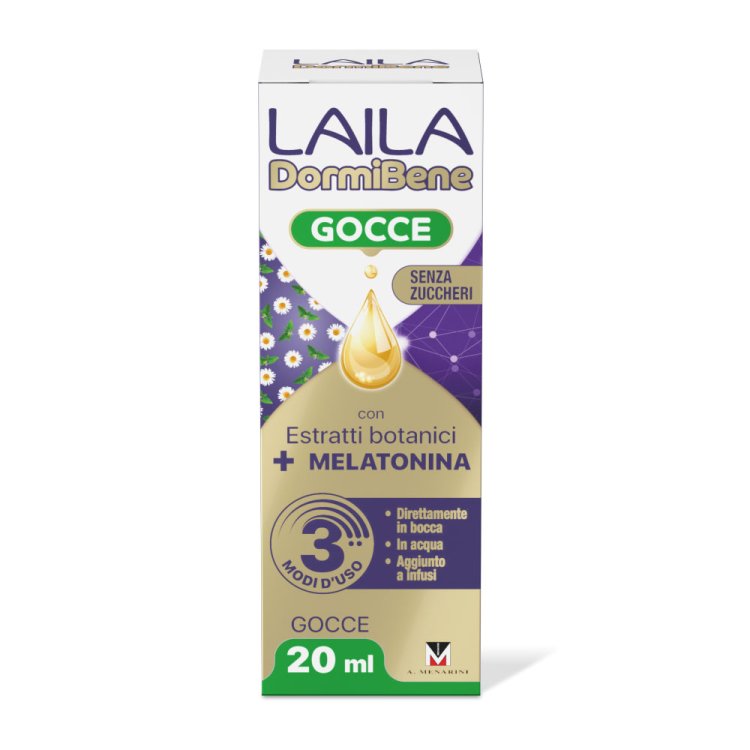 Laila DormiBene Gocce - Integratore per favorire un rapido addormentamento - 20 ml