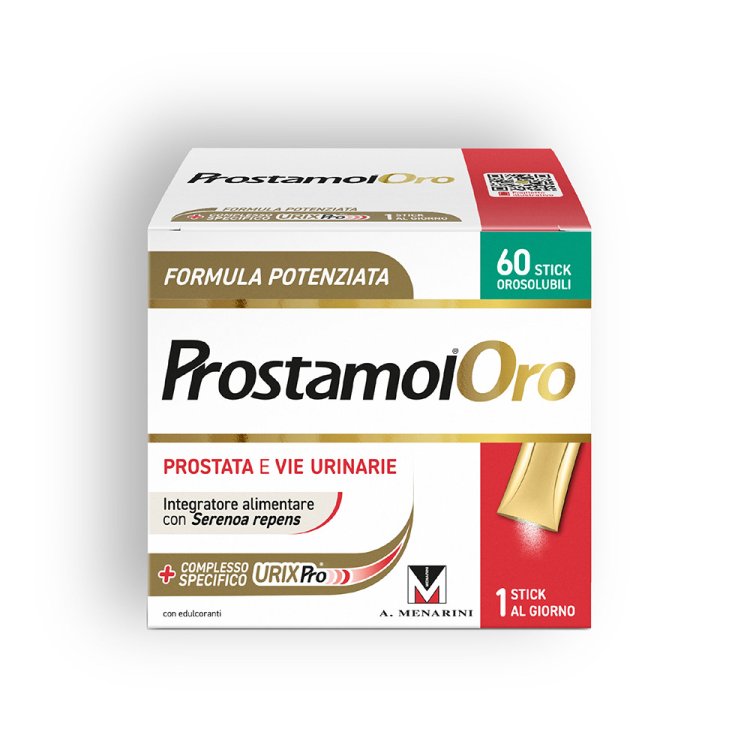 Prostamol Oro - Integratore alimentare a base di Serenoa Repens per la prostata - 60 stick Orosolubili