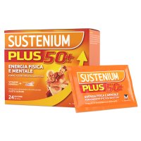 Sustenium Plus 50+ - Integratore alimentare energizzante per over 50 - 24 bustine