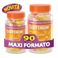 Sustenium Plus - Integratore alimentare energizzante per stanchezza fisica e mentale - 90 caramelle gommose