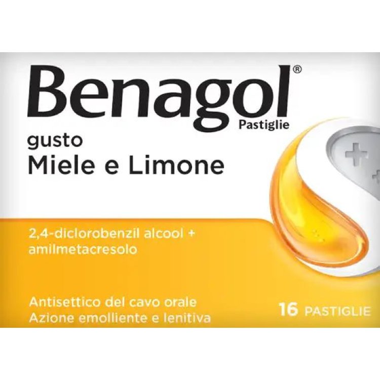 Benagol - Sollievo rapido dai primi sintomi del mal di gola - Gusto Miele e Limone - 24 pastiglie