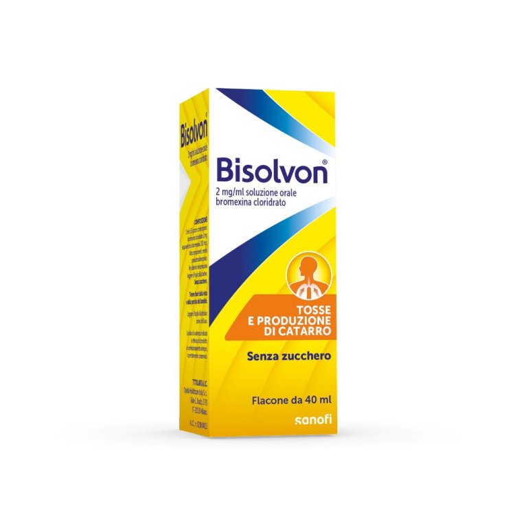 Bisolvon Soluzione Orale Gocce - Mucolitico Contro Catarro e Tosse Grassa - 40 ml 