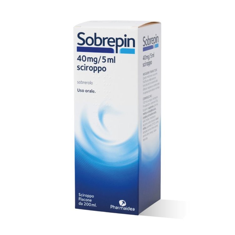 Sobrepin Sciroppo 40 mg/ 5 ml  - Mucolitico per tosse grassa - 200 ml