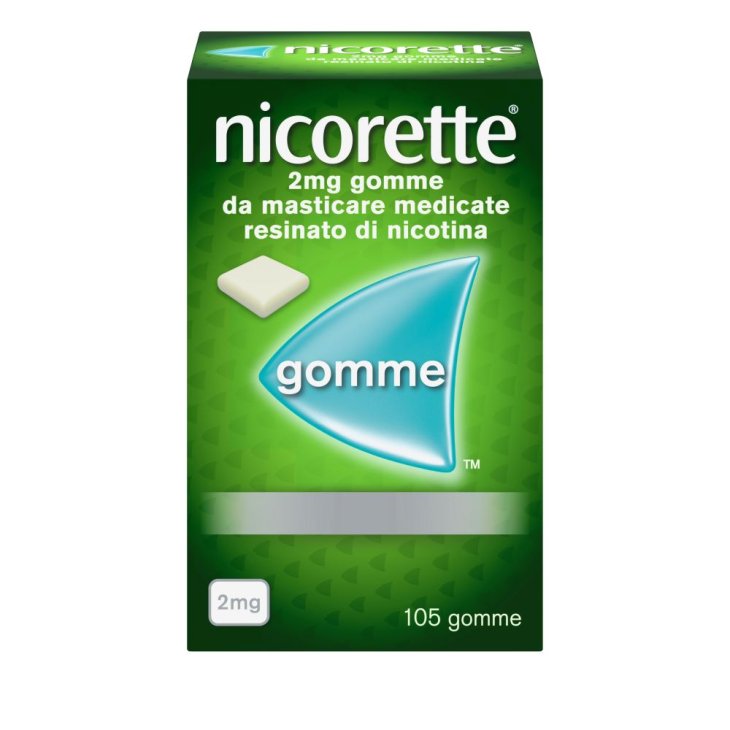 Nicorette Gomme da Masticare - Utili per smettere di fumare - Gusto Classico - 105 gomme 2 mg