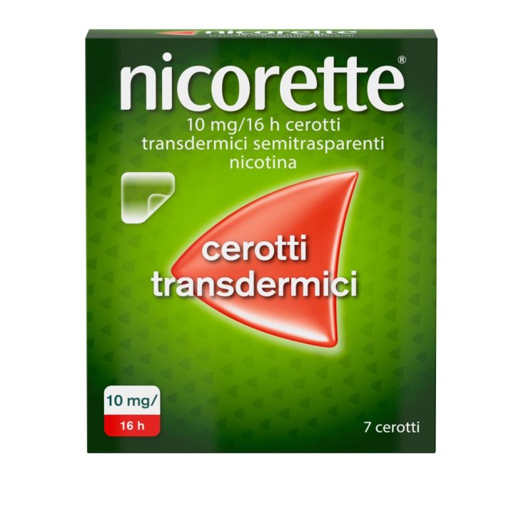 Nicorette - Cerotti transdermici per smettere di fumare - 7 Cerotti 10mg/16H