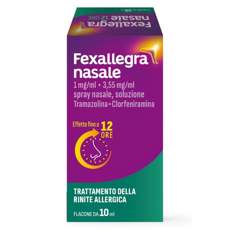 Fexallegra Spray Nasale - Antistaminico decongestionante per allergia e rinite allergica - 10 ml