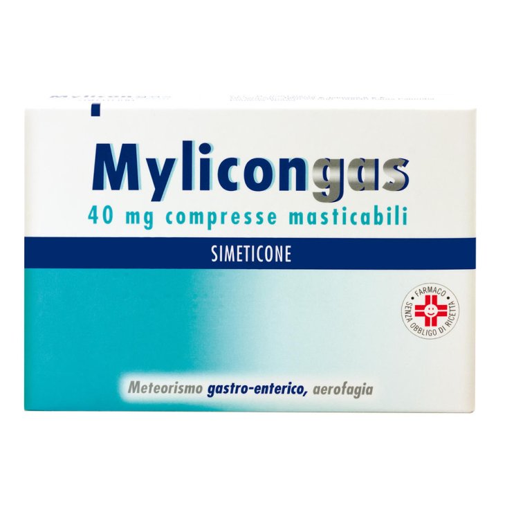 Mylicongas - Simeticone contro gonfiore e meteorismo - 50 compresse Masticabili 