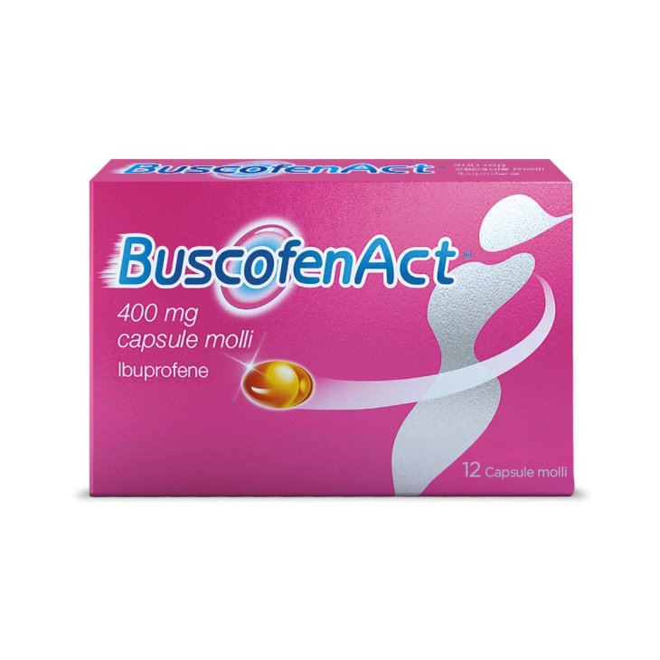 Buscofen Act - Ibuprofene contro dolori forti da ciclo - 12 capsule 400 mg