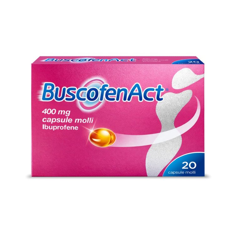 Buscofen Act - Ibuprofene contro dolori forti da ciclo -20 Capsule 400 mg