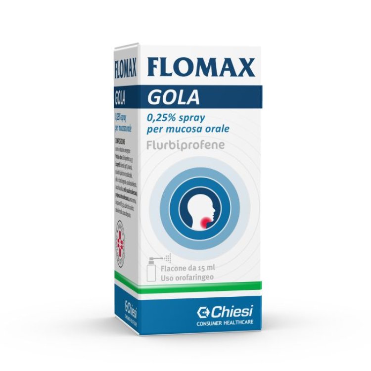 Flomax Gola Spray - Spray antinfiammatorio per mal di gola - 15 ml
