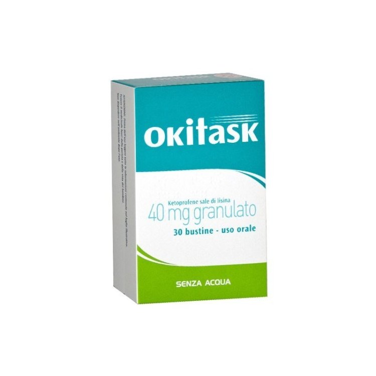 Okitask - Per un rapido sollievo dal mal di testa - Ketoprofene sale di lisina 40mg - Granulato 30 Bustine