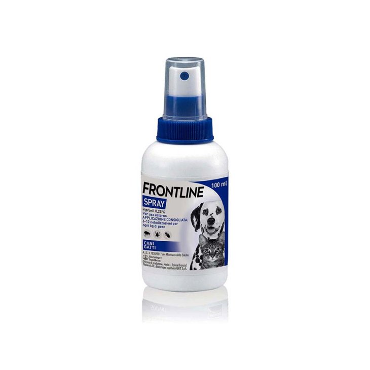 Frontline Spray Antiparassitario per Cani, Gatti e cuccioli - Protegge contro Pulci, Zecche E Pidocchi - 100 ml Frontline Spray Antiparassitario per Cani, Gatti e cuccioli - Protegge contro Pulci, Zecche E Pidocchi - 100 ml