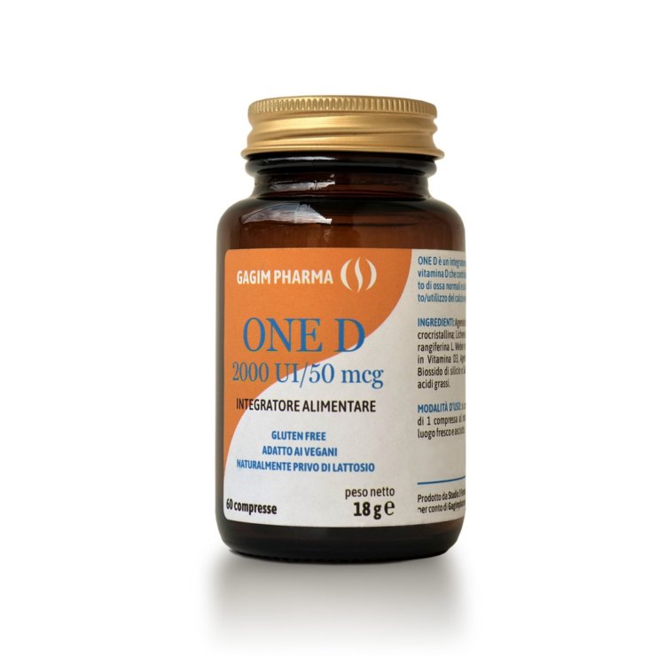 One D - Integratore Vitamina D3 per ossa e sistema immunitario - 60 Compresse One D - Integratore Vitamina D3 per ossa e sistema immunitario - 60 Compresse