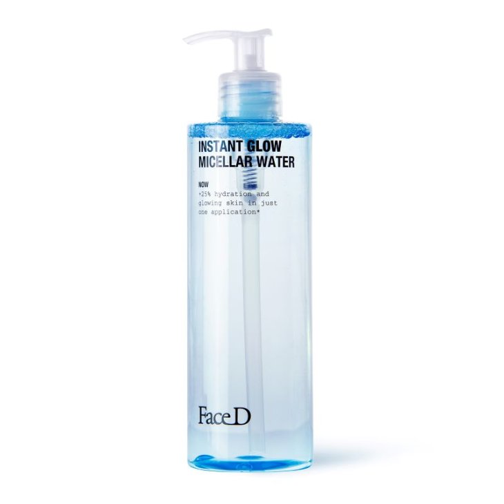 FaceD Instant Glow Micellar Water - Acqua micellare struccante viso e occhi - 400 ml