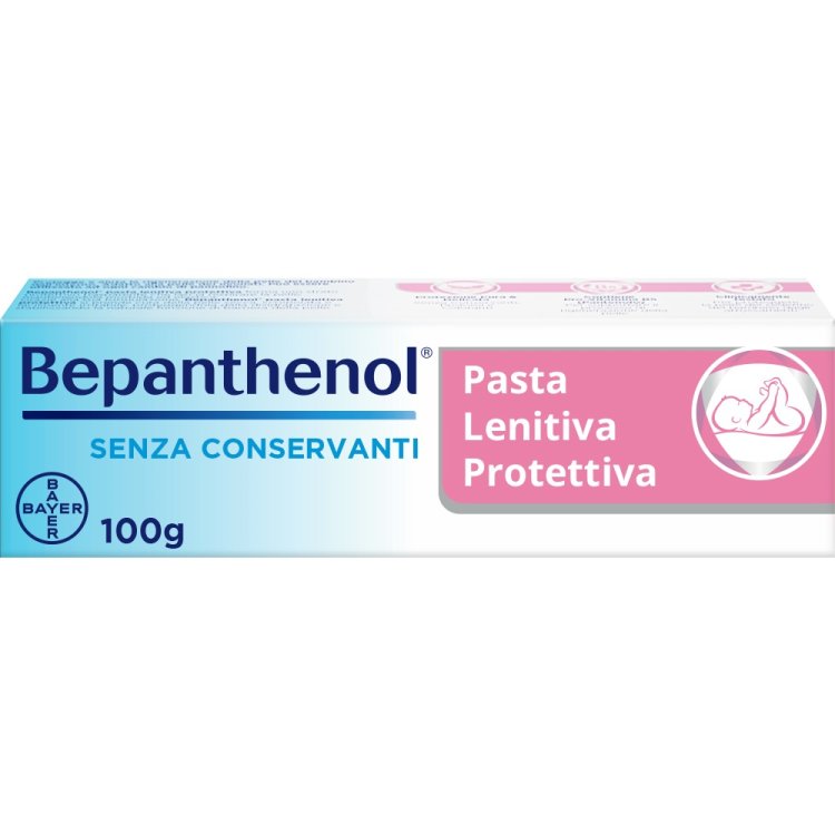 Bepanthenol Pasta Lenitiva Protettiva - Per prurito e irritazione da pannolino - 100 g