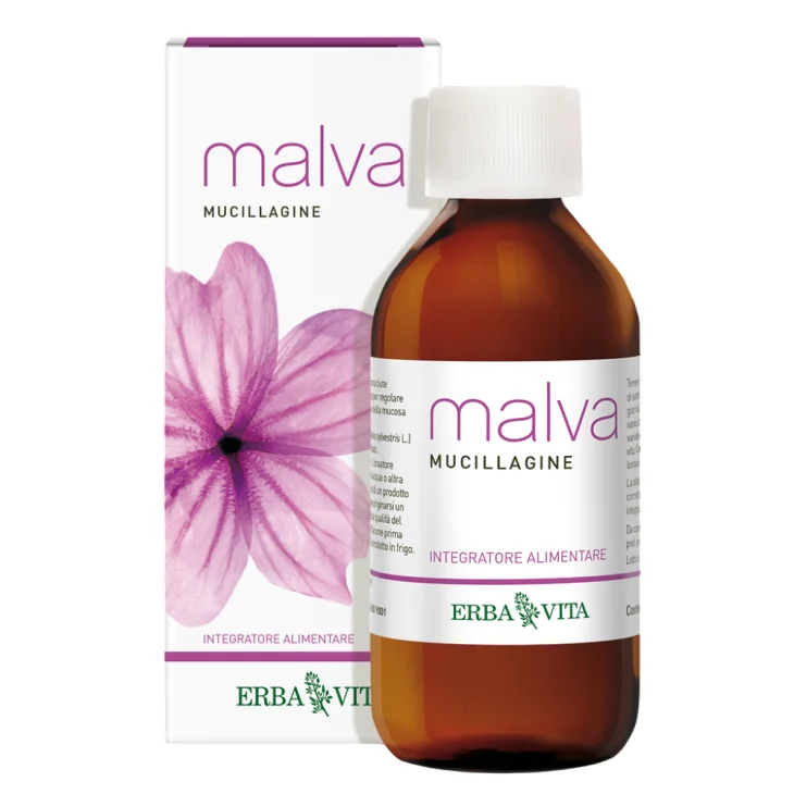 Malva Mucillagine Erba Vita - Integratore alimentare per il benessere intestinale - 200 ml