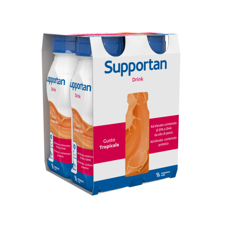 Supportan Drink Tropicale - 4 flaconi x 200 ml ciascuno