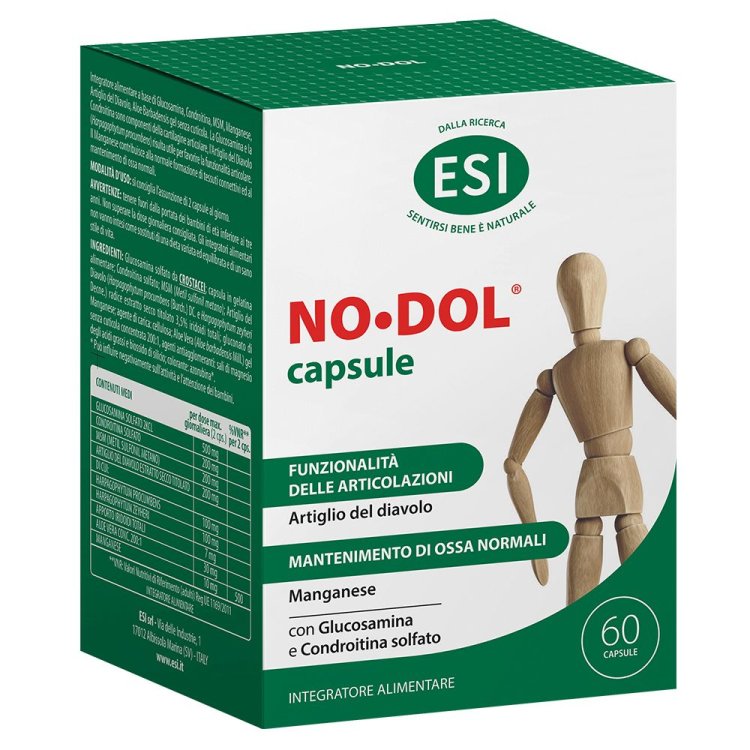 Esi No Dol Integratore Alimentare per Articolazioni in Capsule, 60 pz Esi No Dol Integratore Alimentare per Articolazioni in Capsule, 60 pz