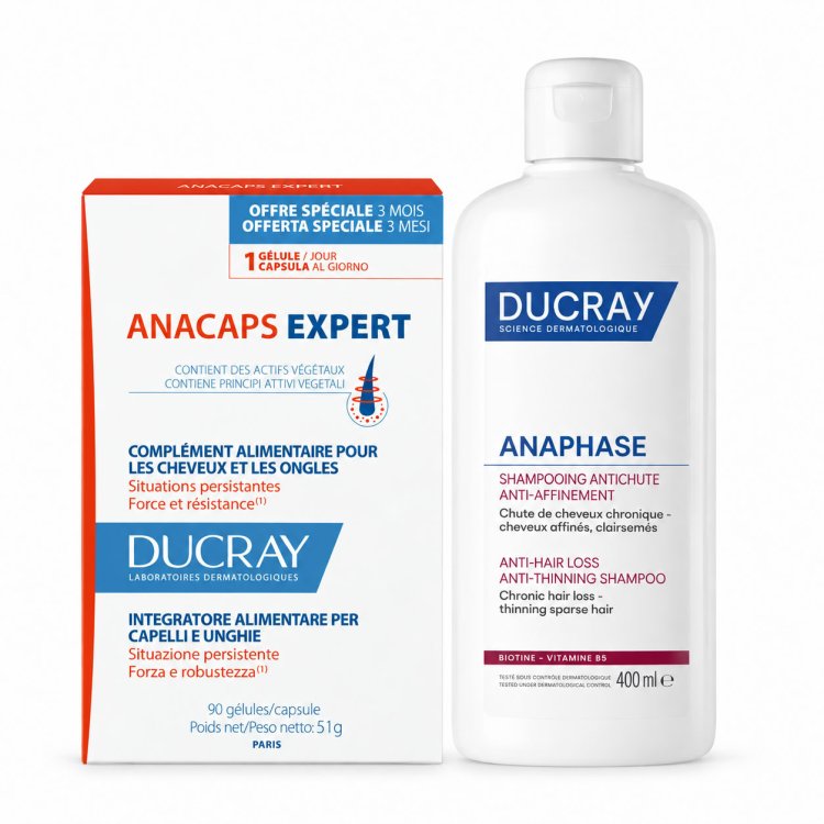 Bundle Anacaps Expert Caduta Progressiva Capelli - Integratore anticaduta + Shampoo Bundle Anacaps Expert Caduta Progressiva Capelli - Integratore anticaduta + Shampoo