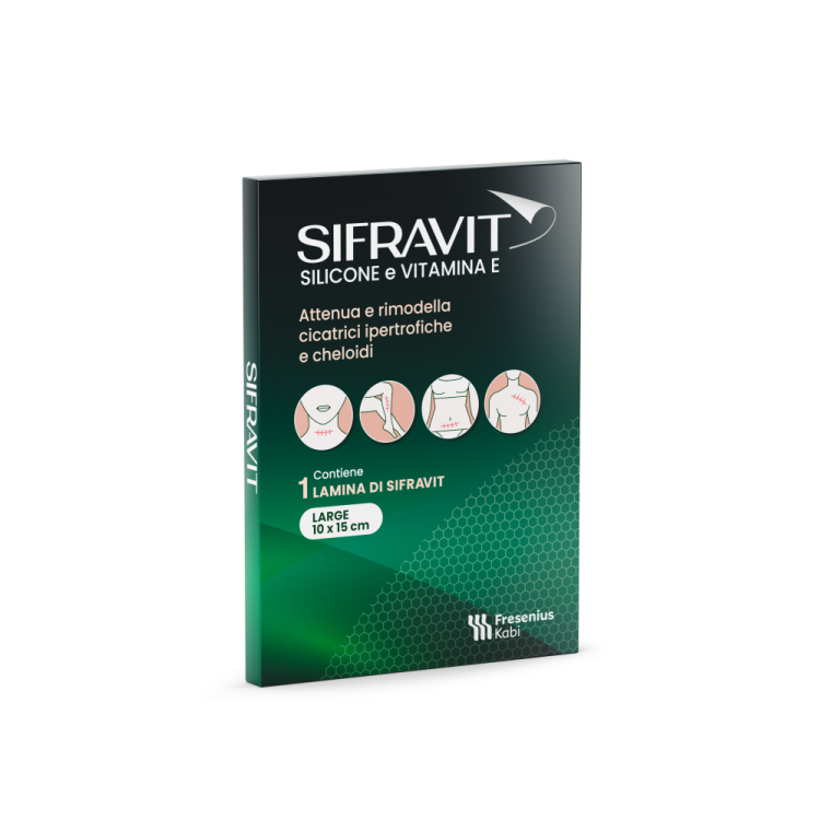 Sifravit Lamina Silicone - Per il rimodellamento delle cicatrici ipertrofiche - 12x7cm G 1 lamina