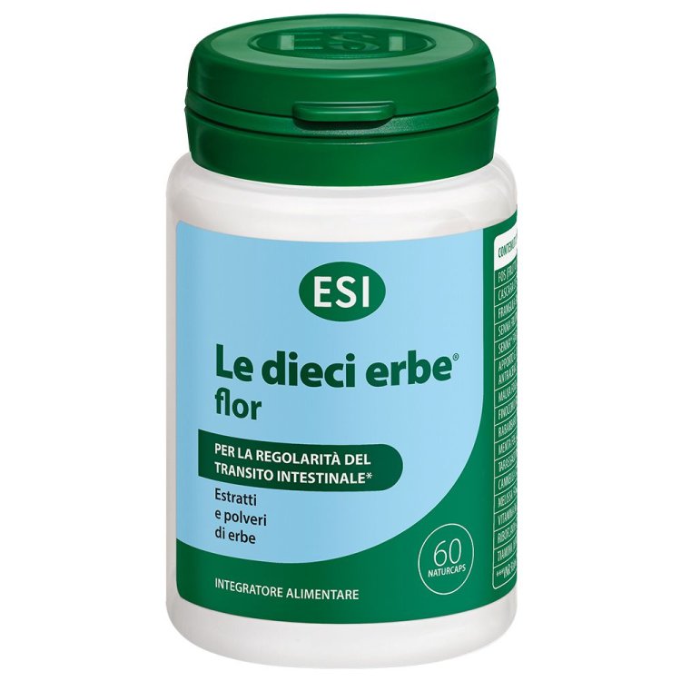 Esi Le Dieci Erbe Flor Integratore Regolarità Intestinale 60 Naturcaps