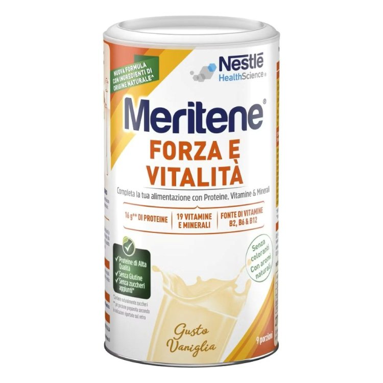 Meritene Forza Vitalità Vaniglia Integratore Proteico per Energia 270 g