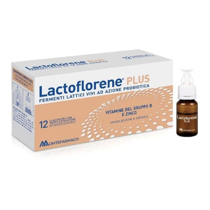 Lactoflorene PLUS - Integratore a base di fermenti lattici vivi - 12 flaconcini Lactoflorene PLUS - Integratore a base di fermenti lattici vivi - 12 flaconcini