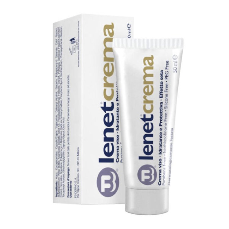 Lenet Crema Viso Idratante - Crema viso idratante e protettiva per pelle secca - 50 ml